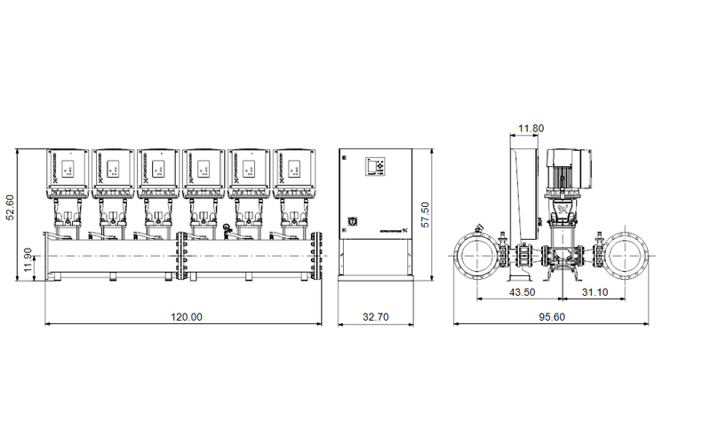 Grundfos 99689311 - Hydro MPC-E 6 CRE 95-1