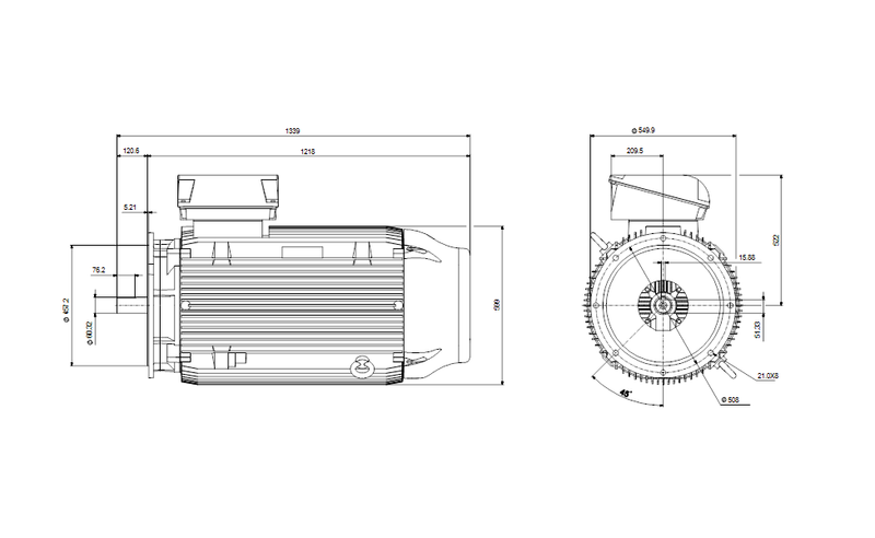 Grundfos 99883220 - WEG 447TSD