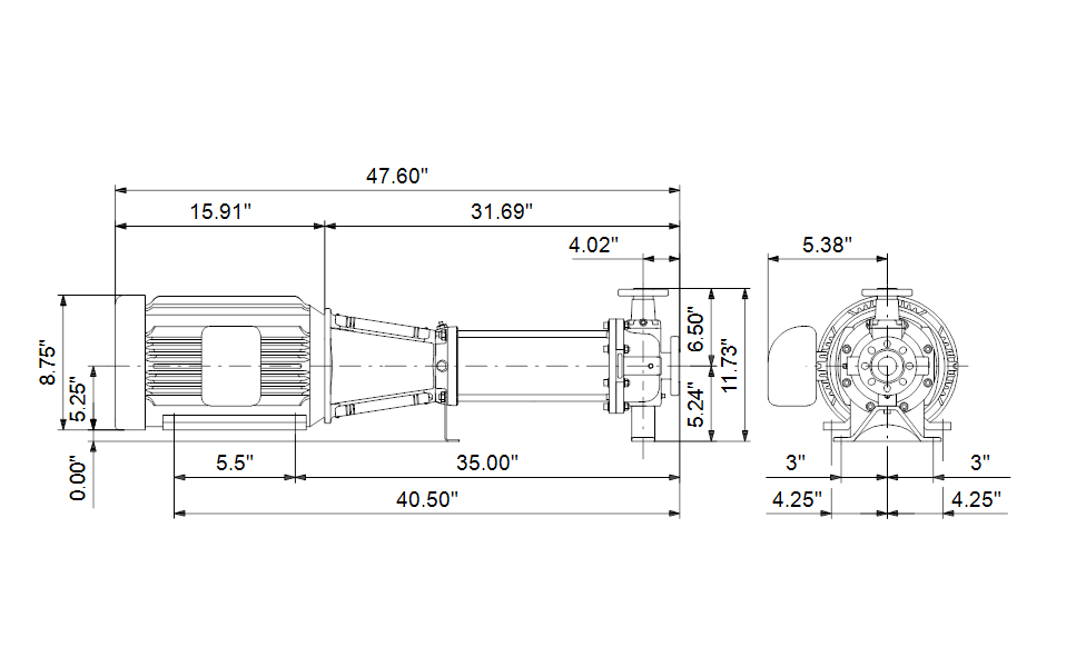 Grundfos 97740425 - CRN 32-3-2 H-GC-A-E-HQQE | Vertical | Multistage | Centrifugal