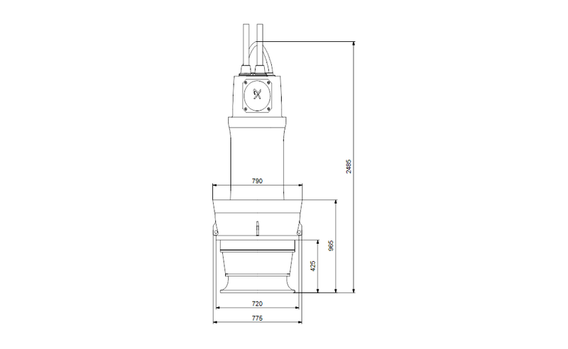 Grundfos 99553364 - KWM.32.100.8.T.60.480.H.46