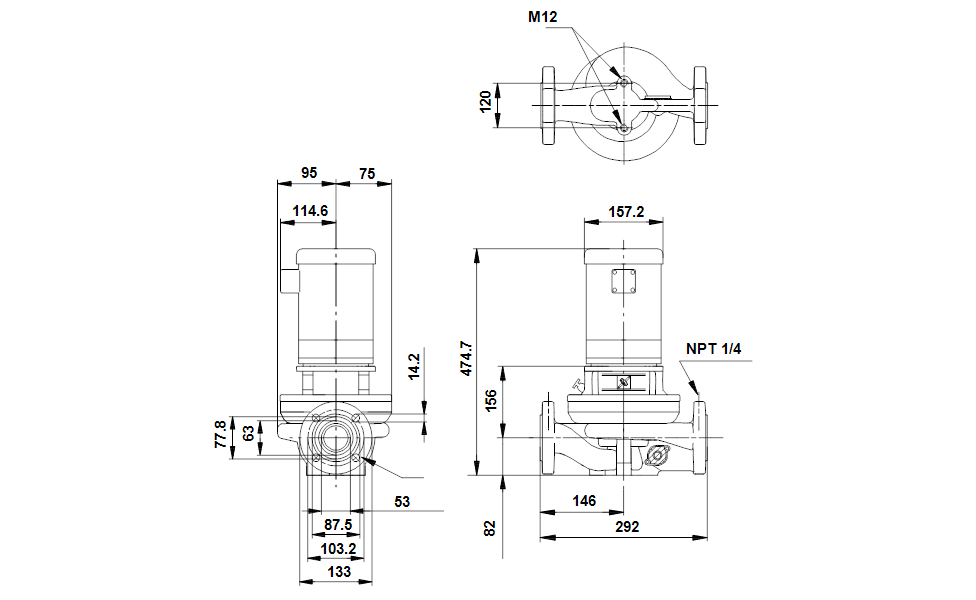 Grundfos 96649147 - TP 50-80/2 A-G-A-RUUE-EX2 | Centrifugal