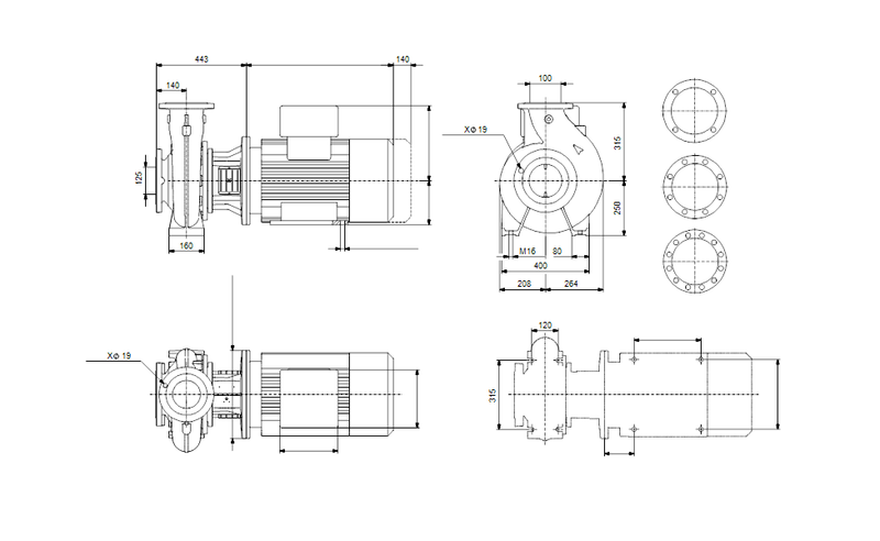 Grundfos 99633901 - NB 100-315/309 ACF2SESBAQEXX4