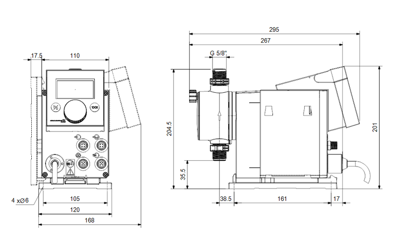 Grundfos 97722746 - DDA 30-4 FCM-PVC/V/C-F-32U7U7BG | Horizontal | End Suction | Centrifugal