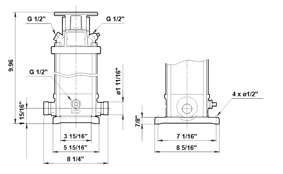 Grundfos 96100965 - CRT 2-3 A-P-A-E-AUUE | Multistage | Centrifugal | Vertical | Inline