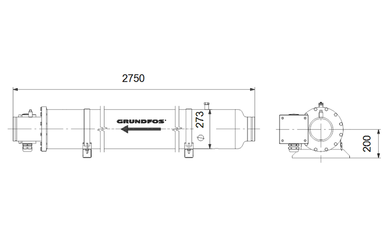 Grundfos 17CT19A4 - BM 125-4-ANE E/FKM