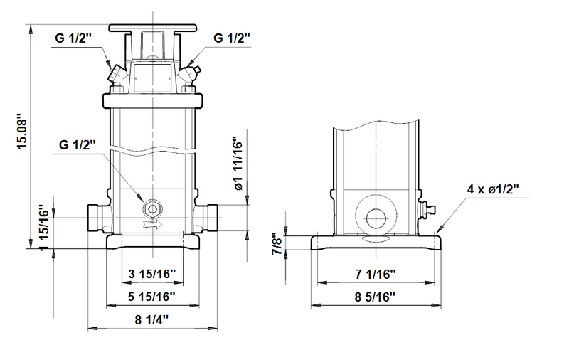 Grundfos 97780592 - CRT 4-5 A-P-A-E-AUUE | Multistage | Centrifugal | Vertical | Inline