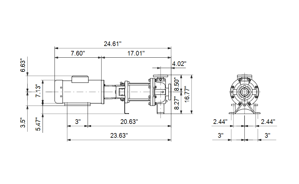 Grundfos 97679195 - CR 10-1 H-G05-A-V-HQQV | Horizontal | End Suction