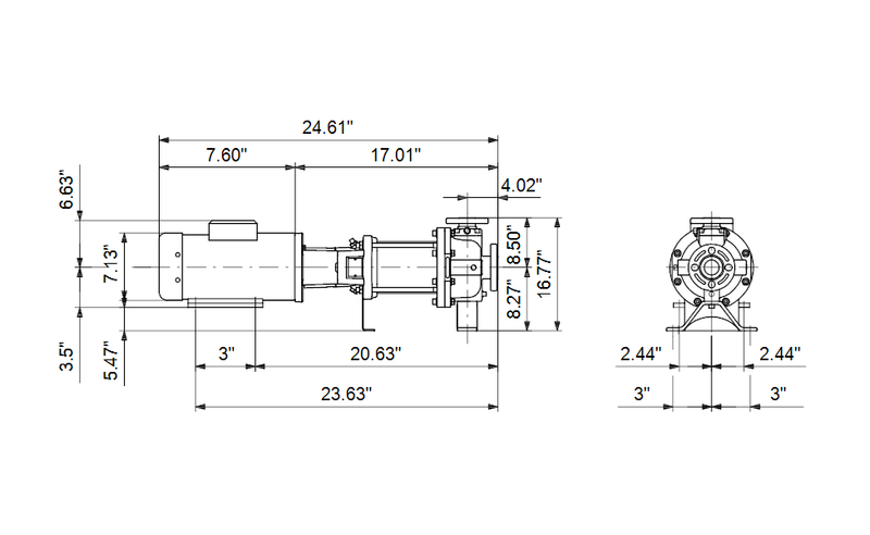 Grundfos 97679195 - CR 10-1 H-G05-A-V-HQQV | Horizontal | End Suction