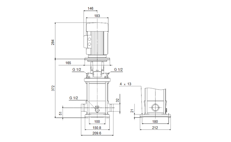 Grundfos 96082692 - CRN 1-8 A-P-A-E-HQQE | Pump