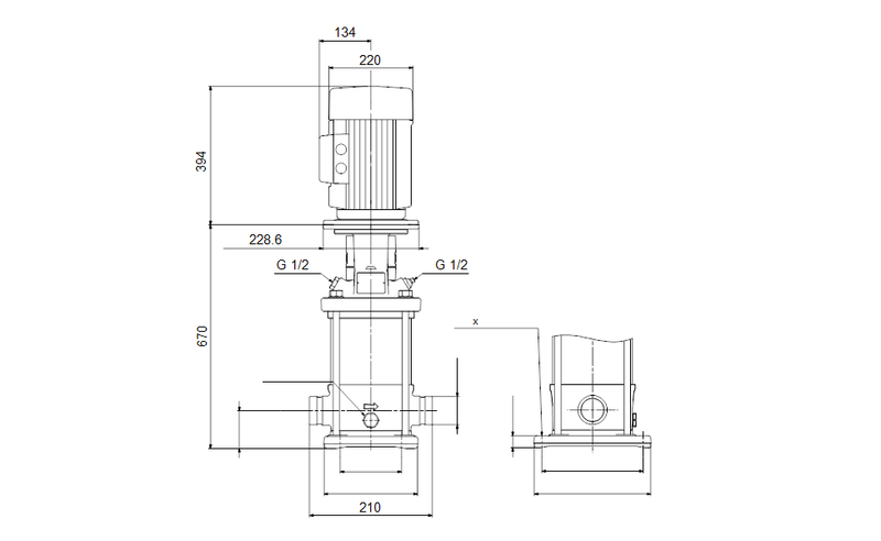 Grundfos 99068802 - CRI 3-23 A-P-A-E-HQQE | Pump