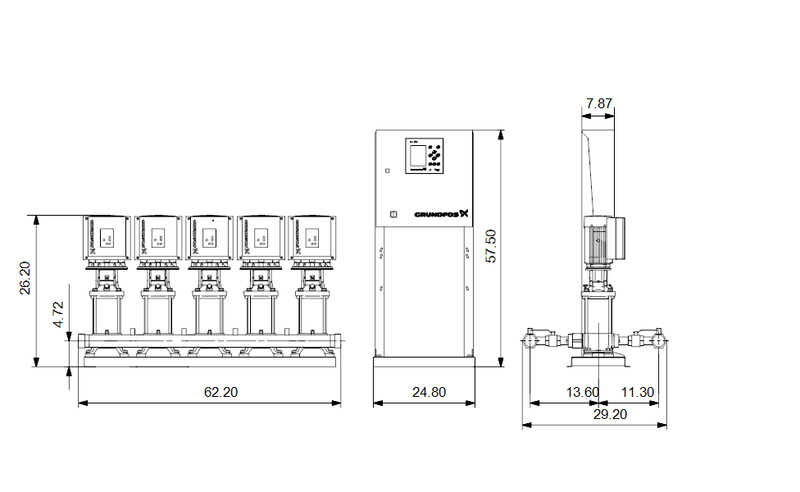 Grundfos 99649800 - Hydro MPC-E 5 CRE 5-5