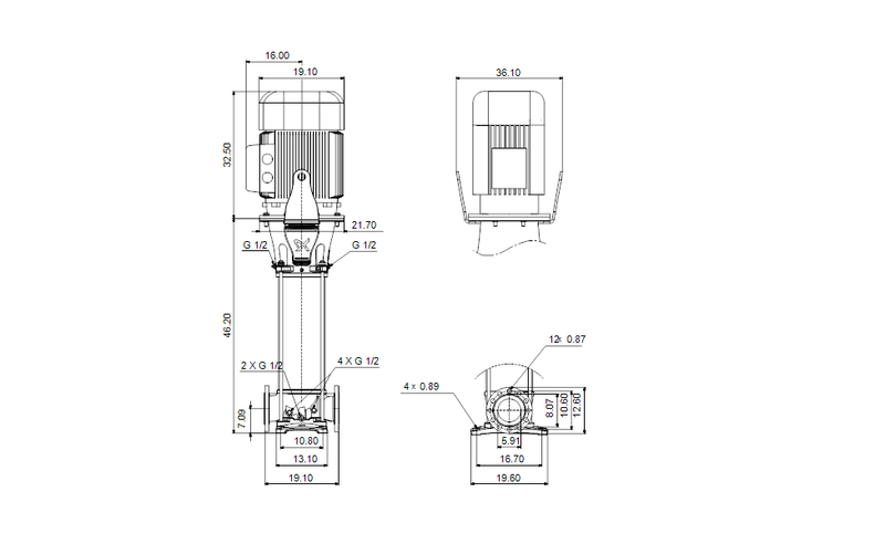 Grundfos 99918558 - CRN 125-4-1 A-G-A-V-HQQV