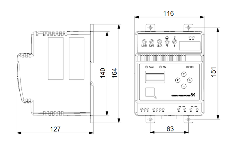 Grundfos 96079927 - MP 204