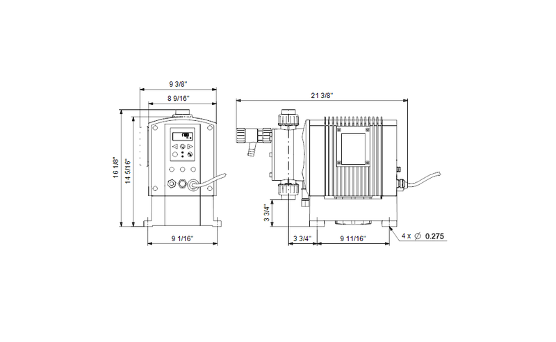 Grundfos 96529123 - DME375-10B PP/E/G-F-31A4A4B | Dosing Pump | Stepper Motor | High Accuracy
