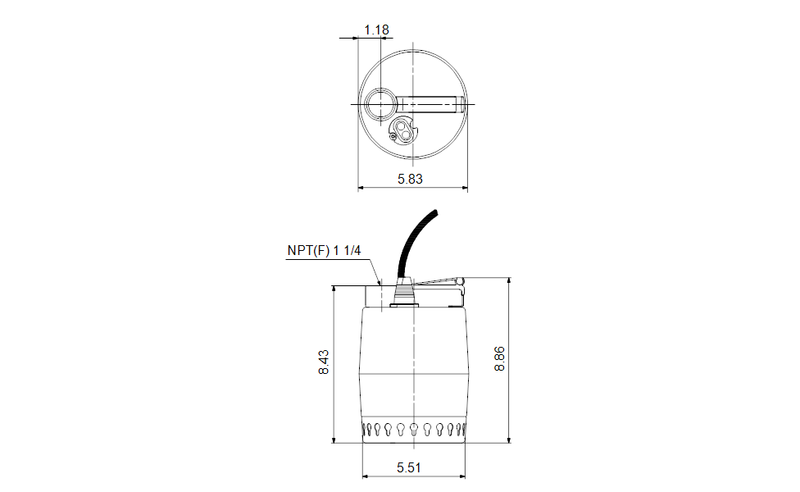 Grundfos 012DC201 - UNILIFT KP.250.M.1