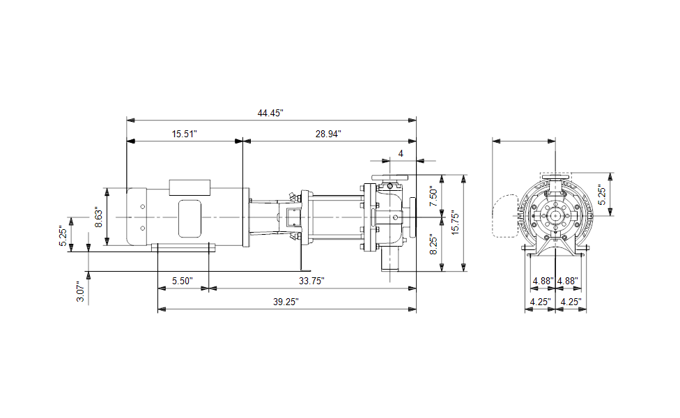 Grundfos 97655625 - CR 32-2-1 H-G50-A-E-HQQE | Horizontal | End Suction
