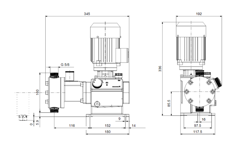 Grundfos 99822905 - DMH 24-10 B-PVC/T/T-X-E1U2U2XE0AG