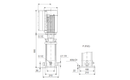Grundfos 99070898 - CRNE 1-23 Q-P-T-V-HQQV | Multistage | SelfPriming | Centrifugal | Vertical | Horizontal