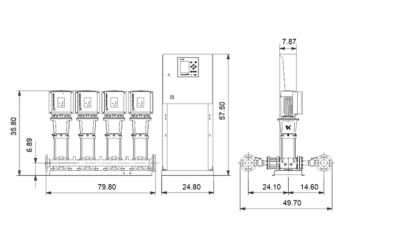 Grundfos 99689507 - Hydro MPC-E 4 CRE 32-1