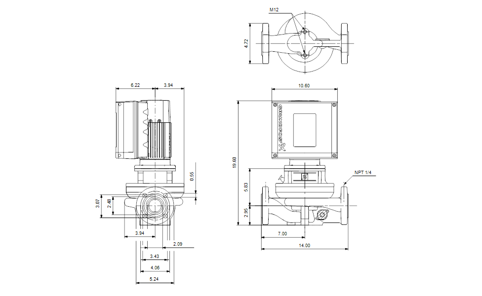 Grundfos 99430163 - TPE 50-240/2 S-A-G-A-BUBE-HBB | Inline | Variable Speed | Circulator
