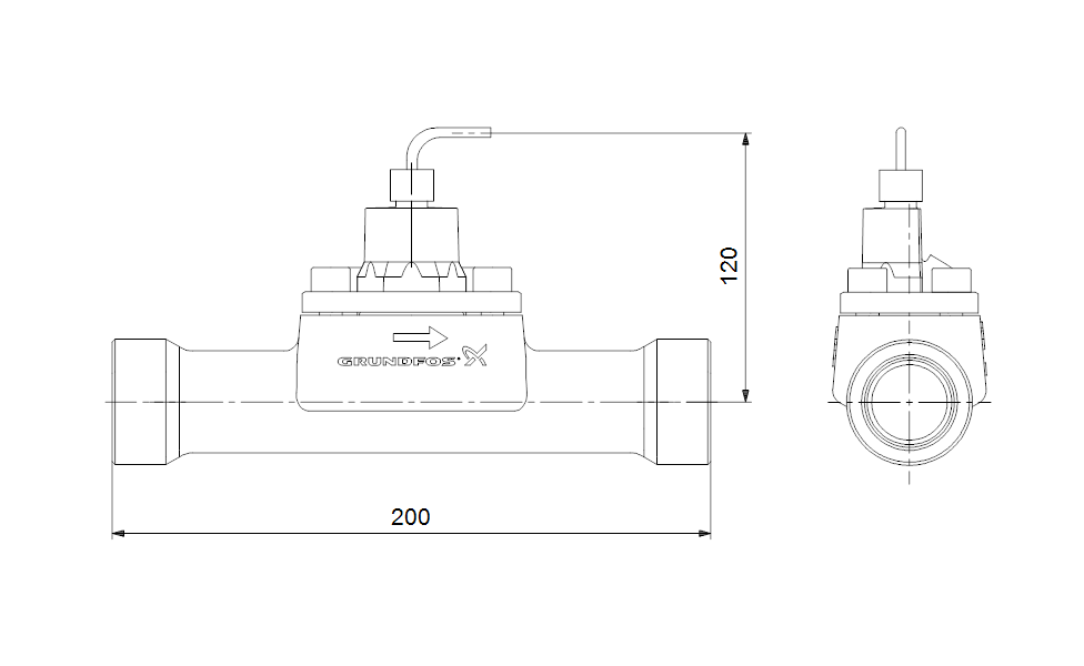 Grundfos 98126402 - VFI/--0.3-6m/1/C/M5.00-X/EG6/S | Vertical | Inline | Flanged Connection