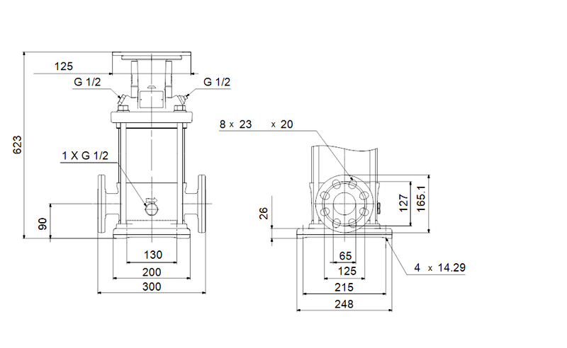 Grundfos 99494654 - CRN 15-4 FK-FGJ-A-F-HQQE | Pump