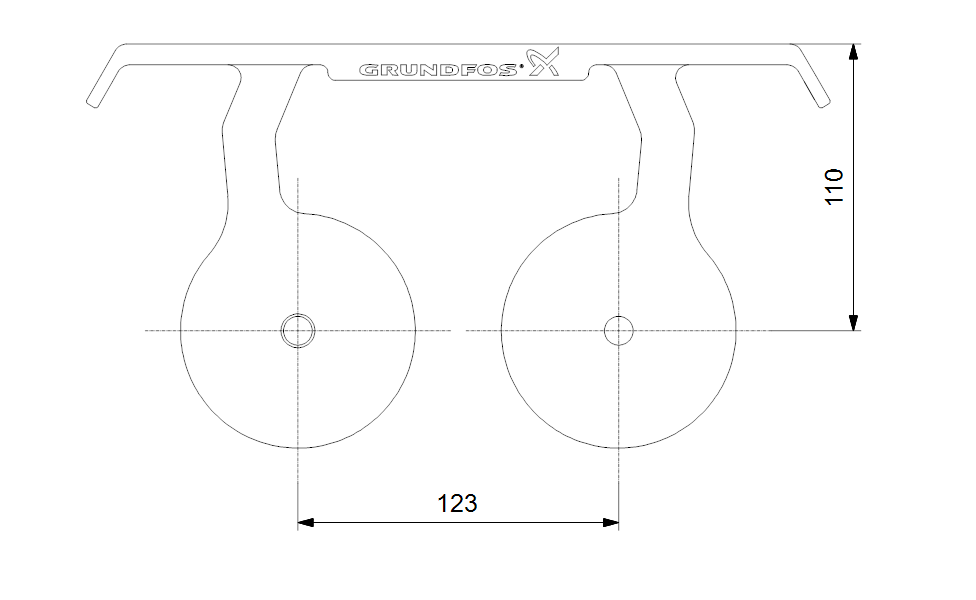 Grundfos 96829331 - Guide Rail Holder