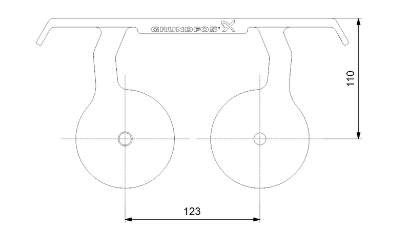 Grundfos 96829331 - Guide rail holder