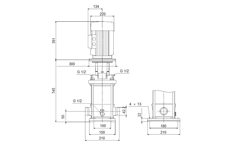 Grundfos 99707323 - CRN 5-18 A-P-A-E-HQQE