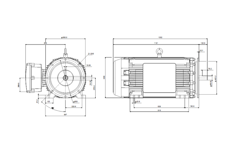 Grundfos 99887821 - WEG 449TSD