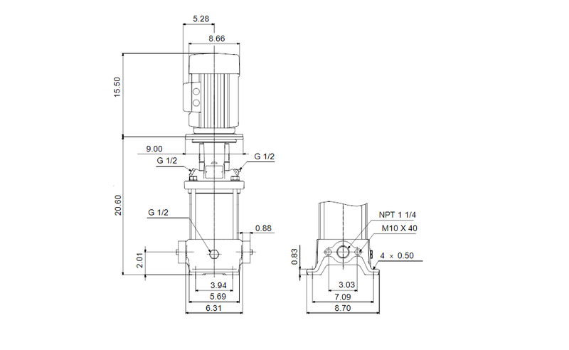 Grundfos 97742730 - ALPHA2 25-40 180 | Multistage | Centrifugal | Vertical | Inline