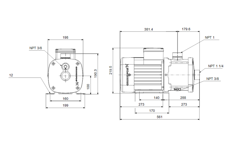 Grundfos 97568440 - CM 5-8 A-S-G-V-AQQV E-A-A-N