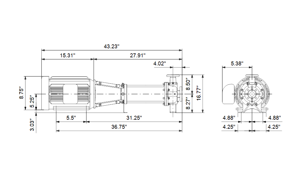 Grundfos 97739157 - CRN 32-2-2 H-G05-A-E-HQQE | Horizontal | End Suction