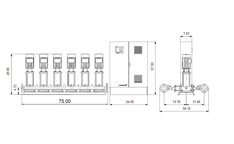 Grundfos 99633584 - Hydro MPC-E 6 CRE 5-6