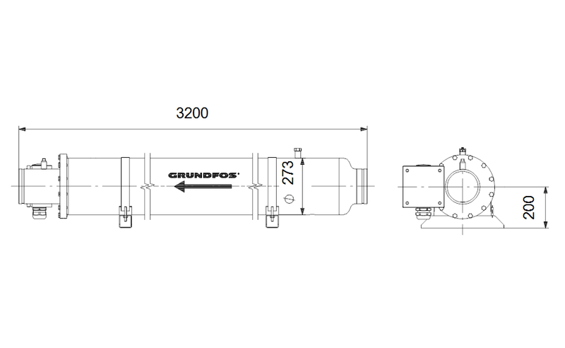 Grundfos 19661908 - BM 95-8NE E/FKM