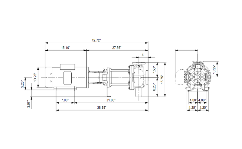 Grundfos 97665652 - CR 64-1-1 H-G44-A-E-HQQE | Horizontal | End Suction