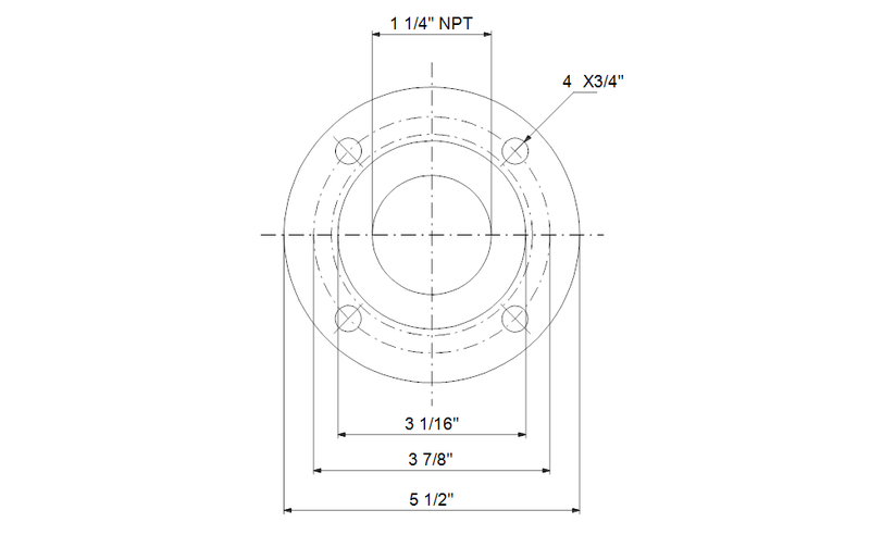 Grundfos 91122260 - Flange, threaded