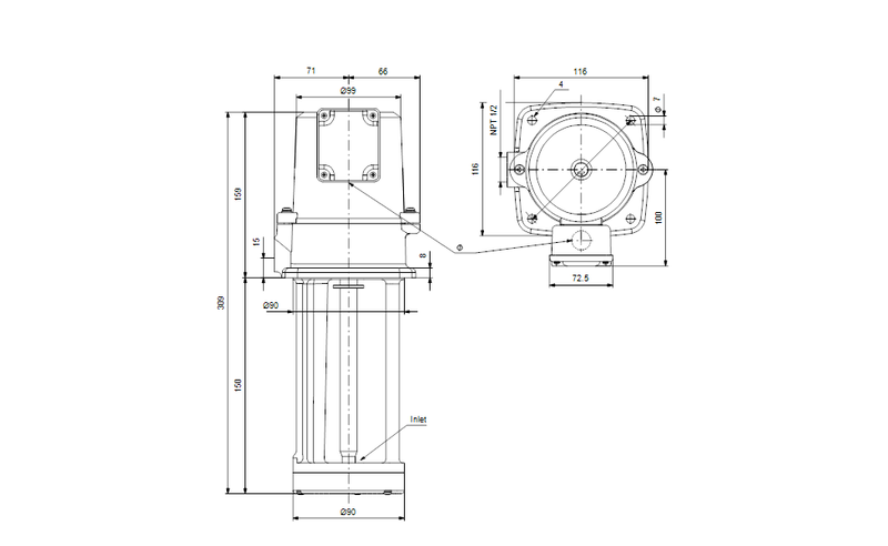 Grundfos 97770031 - MTA 30-150 A-WB-A-T | Immersible | Centrifugal