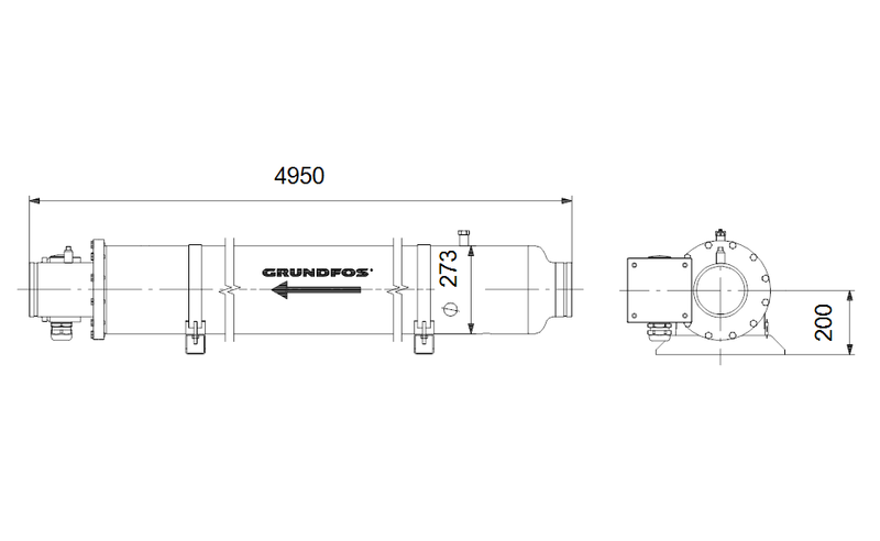 Grundfos 19661916 - BM 95-16NE E/FKM