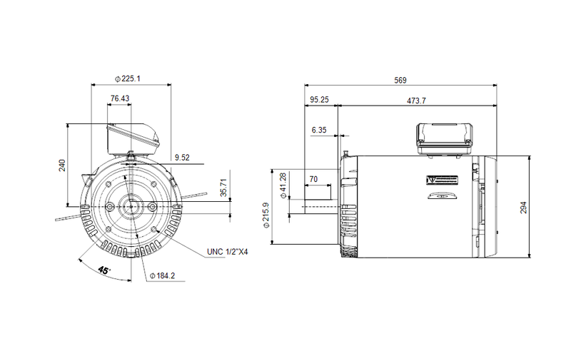 Grundfos 99886380 - WEG 256TC