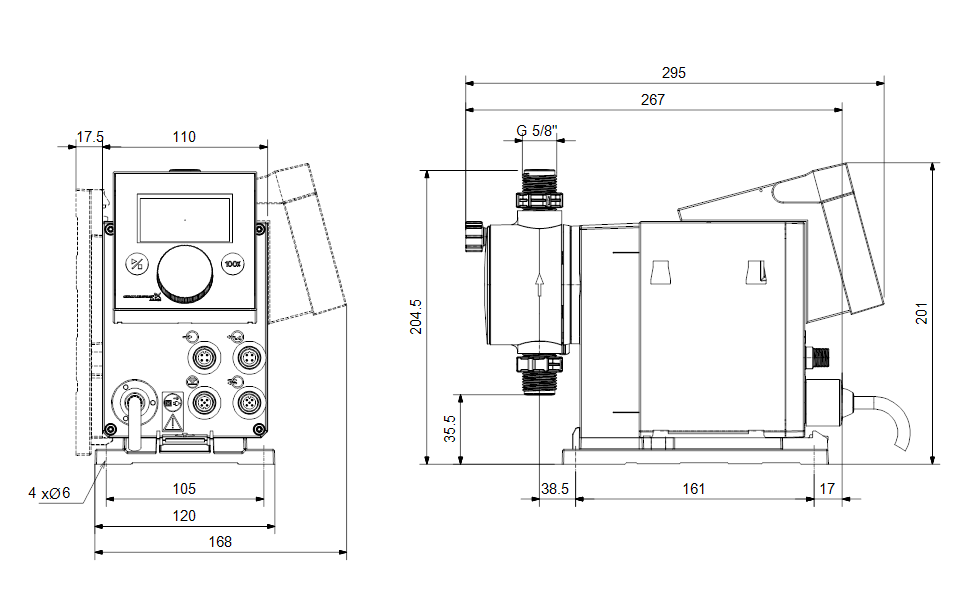 Grundfos 97722752 - DDA 30-4 FCM-PV/E/C-F-31U7U7BG | Horizontal | End Suction | Centrifugal