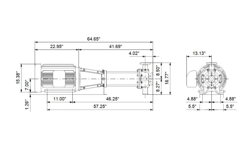 Grundfos 97739950 - CRN 32-7 H-G05-A-V-HQQV | Horizontal | End Suction