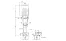 Grundfos 92630615 - CRN 45-8-1 A-G-A-V-PQQV | Vertical | Multistage | Centrifugal