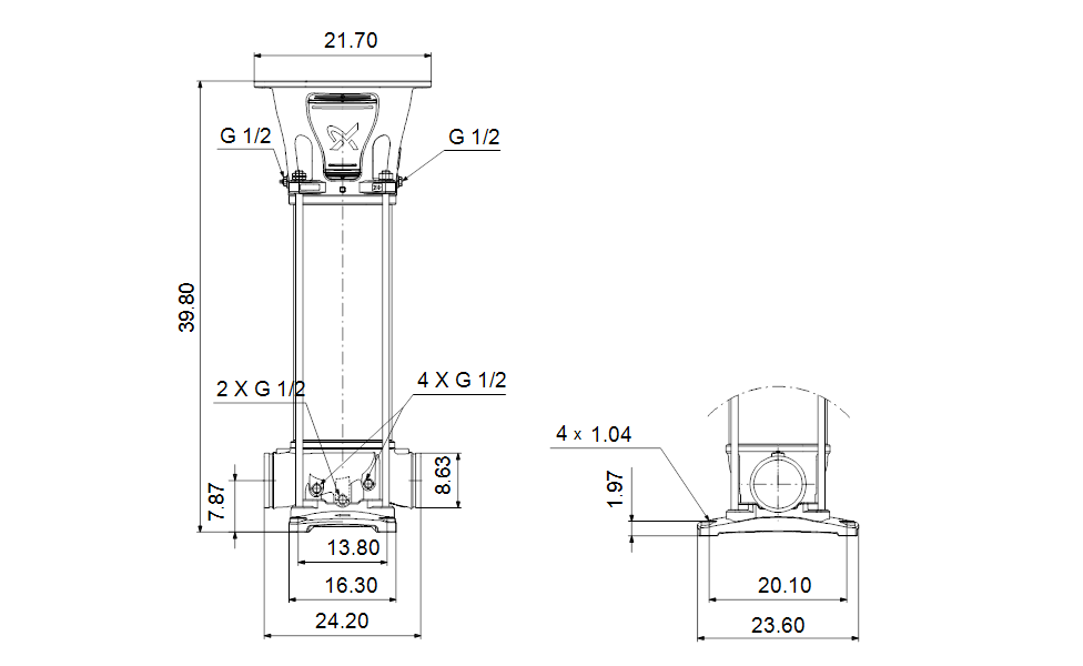 Grundfos 99971164 - CRN 185-2-1 A-P-A-E-HQQE | Vertical | Multistage | Centrifugal