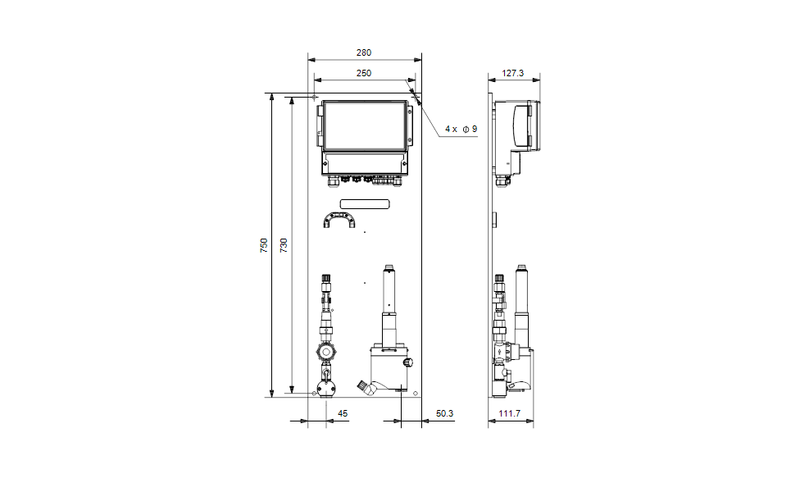 Grundfos 98915663 - DID-3 BF3-FCL2/ORP | Dosing Interface | Digital | Display