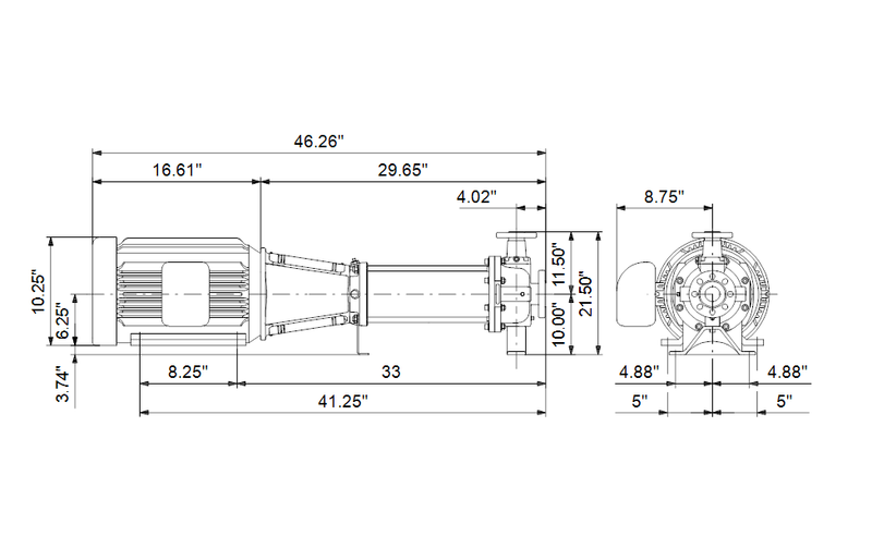 Grundfos 97740528 - CRN 45-2 H-G30-A-V-HQQV | Horizontal | End Suction