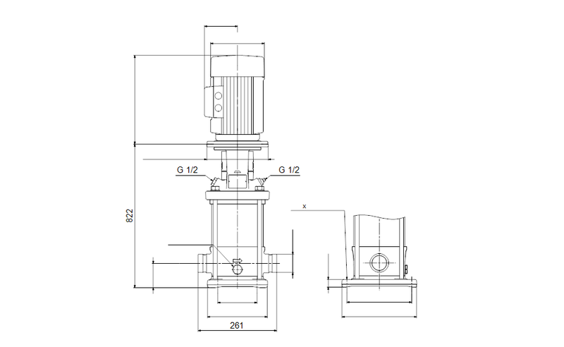 Grundfos 97994170 - CRI 15-9 A-P-A-E-HQQE | Vertical | Multistage | Centrifugal