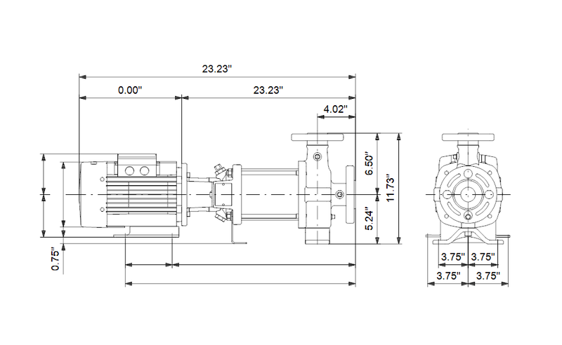 Grundfos 97575082 - CR 3-15 H-GA-A-E-HQQE | Horizontal | End Suction