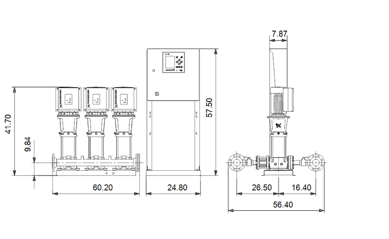 Grundfos 99689053 - Hydro MPC-E 3 CRE 64-1-1