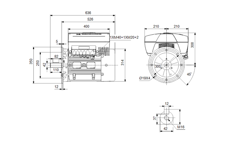Grundfos 85901234 | Spare Motor | MGE160LB‑2 | 18.5 kW | Speed‑Control